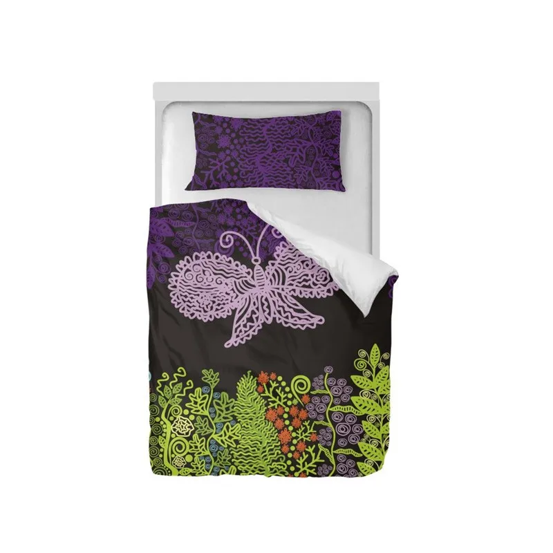 Постельное белье модная фантазия Дроссельный 3D печать пододеяльники одинарного