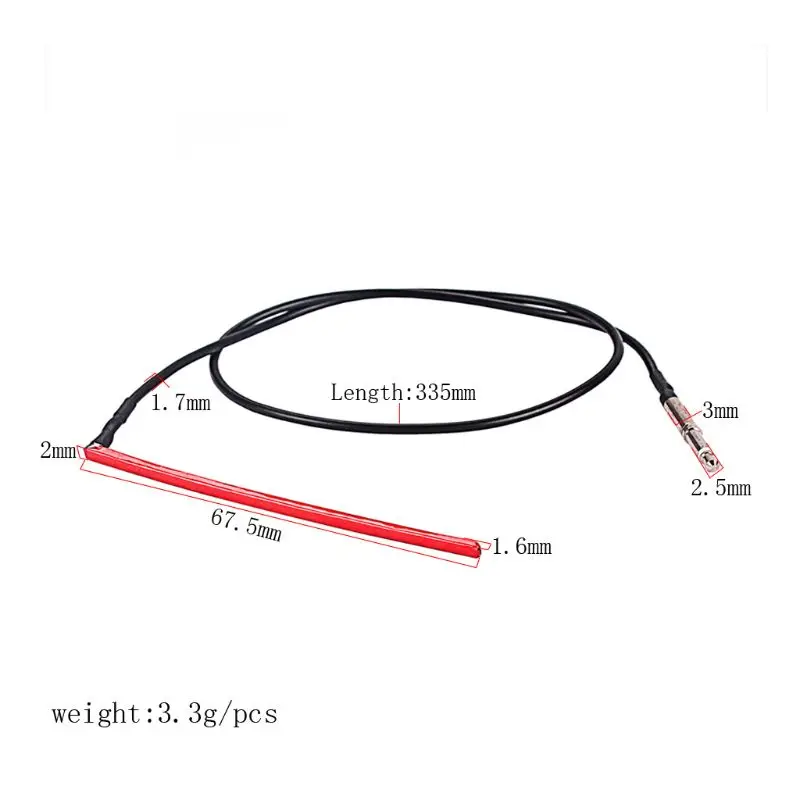 Красный керамический пьезопикап под седло с разъемом 2 5 мм для акустической