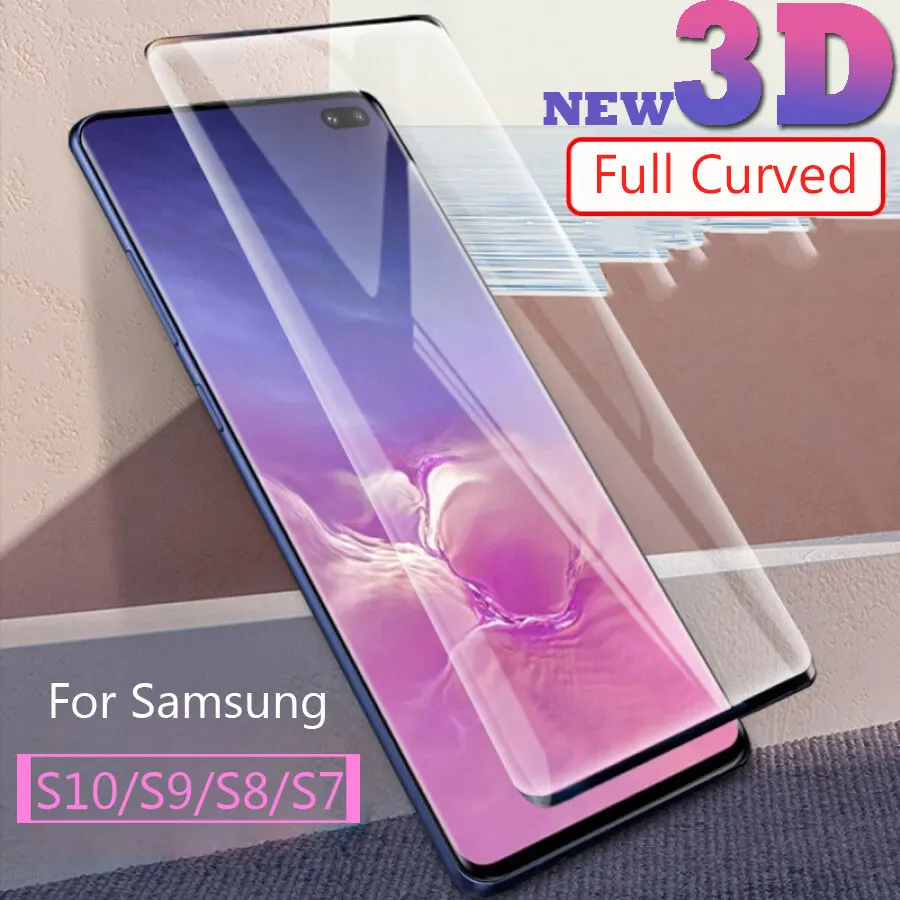 3D изогнутое стекло для samsung Galaxy Note 10 Pro S10 5G S9 S8 Plus S7 Edge закаленное защиты экрана S 9