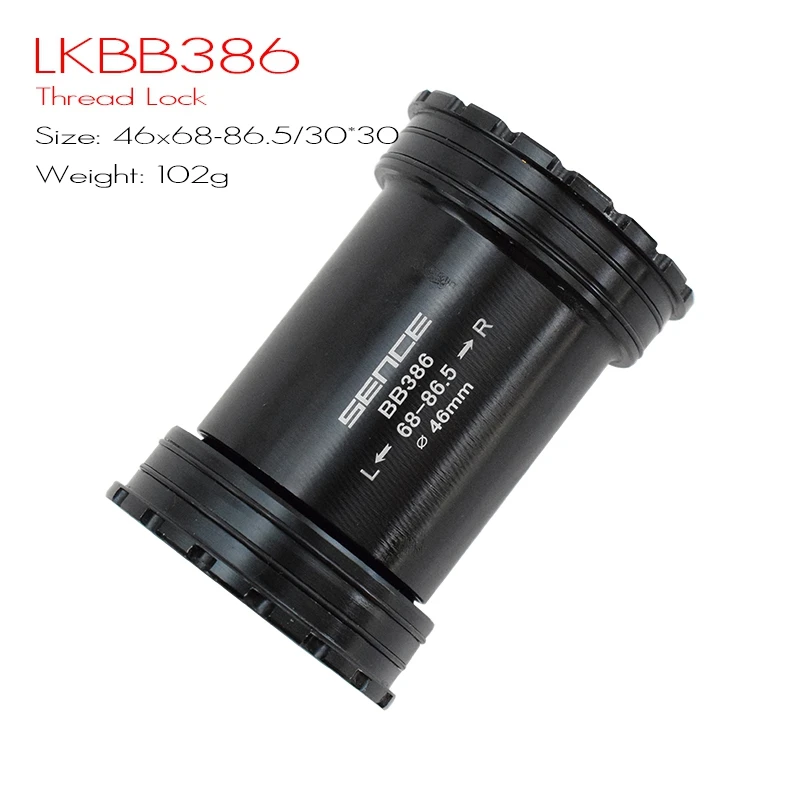 LKBB386 46x30-30 BB30 BB386 PF30 герметичный подшипник каретка 68 73/86,5 мм велосипедный вынос руля ось горного велосипеда дорожный велосипед каретка Водонепроницаемый CNC сплав BB - Цвет: LKBB386 46x30-30