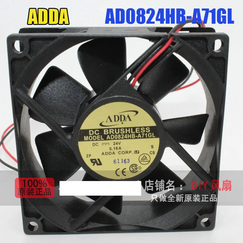 

New Original ADDA AD0824HB-A71GL DC24V 0.16A 80*80*25MM 8CM Inverter cooling fan