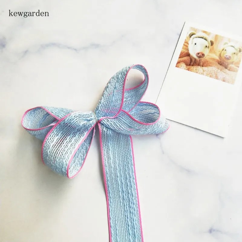 Kewgarden DIY брошь для рукоделия аксессуары мягкие льняные атласные ленты 25 мм 1 дюйм