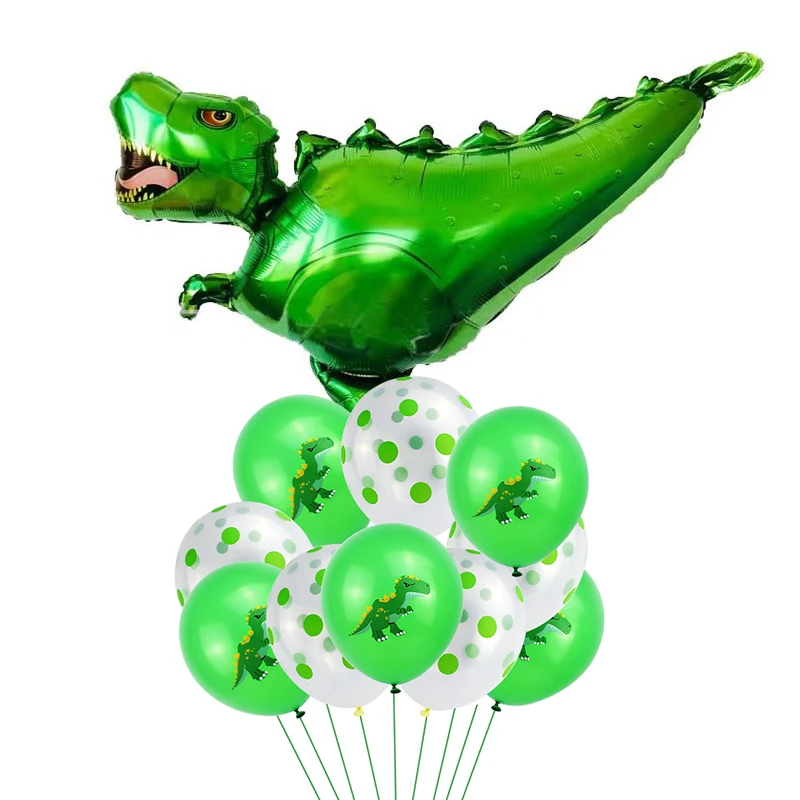 1 набор динозавров из алюминиевой пленки латексные шары для детей украшения дня