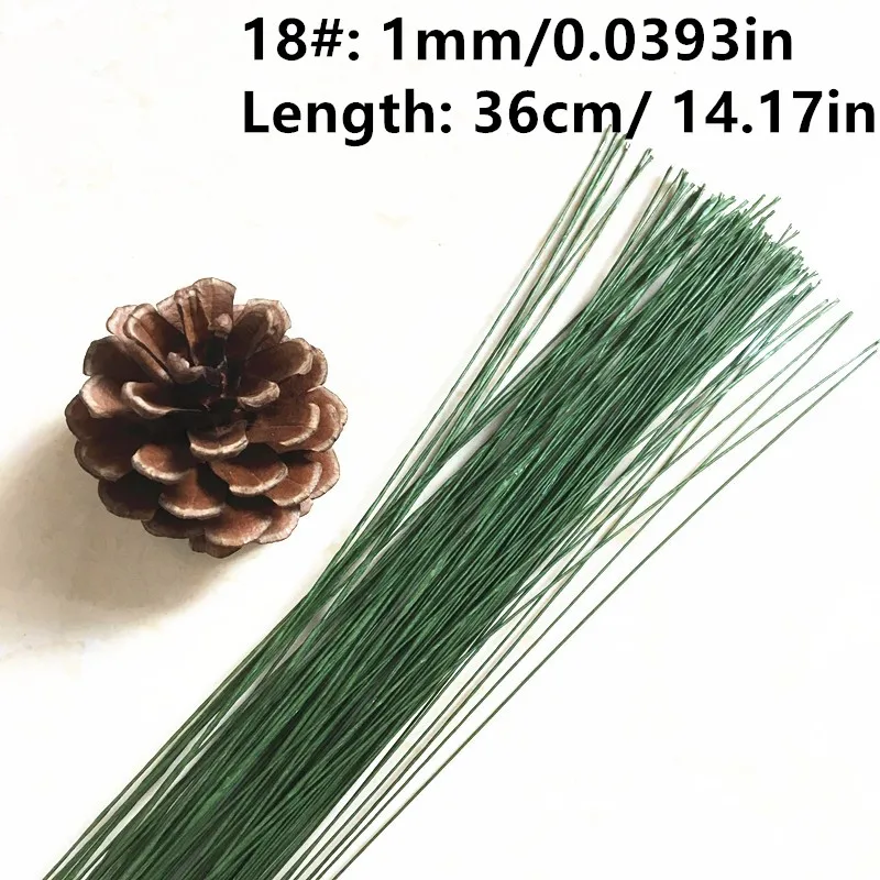30PCS 1mm L 36cm 1/2/3/4/5 мм 40/60 см искусственные зеленые стебель цветка «сделай сам» с цветочным рисунком Материал ручной работы серебряной проволоки стержень Accessoies, украшение для свадьбы, дома, украшения - Цвет: 30PCS 1mm L 36cm