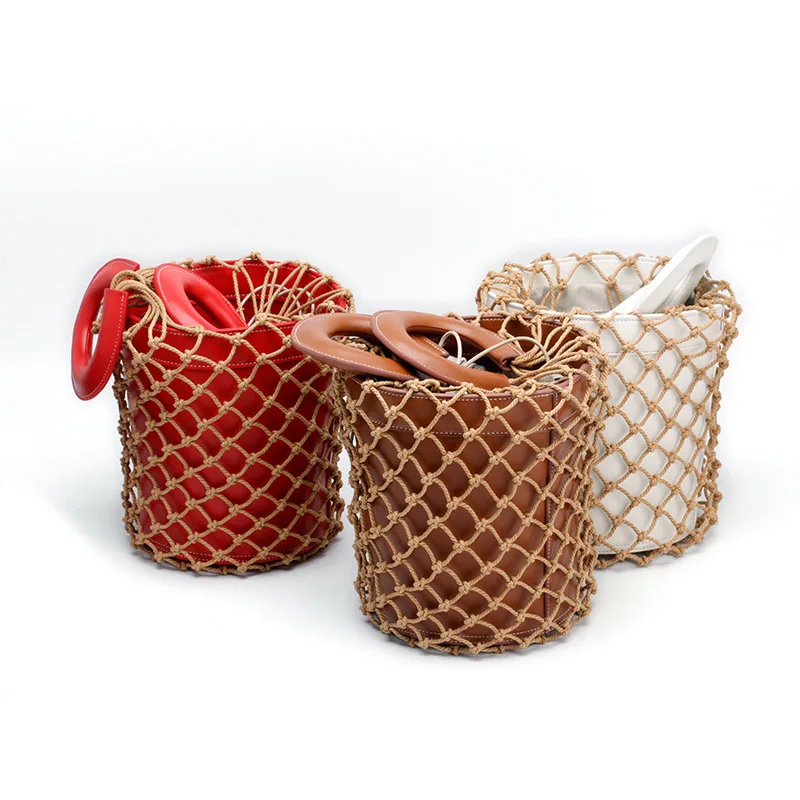 Плетеный чехол для рыбалки сумка мини сумки кошельки и из натуральной кожи