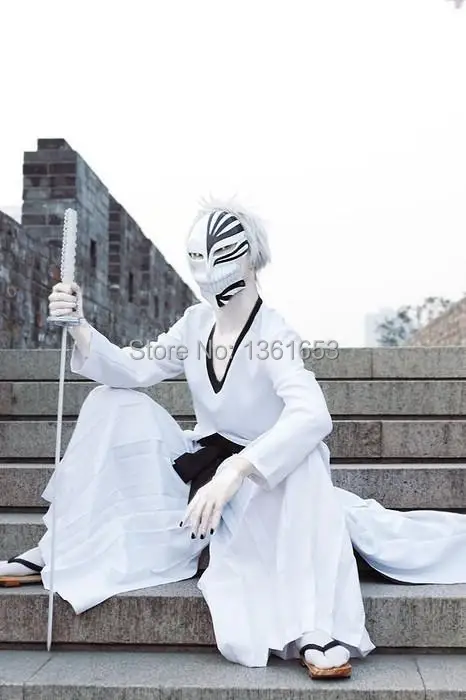 Лидер продаж костюм для косплея из аниме отбеливатель чёрный/белый Ичиго