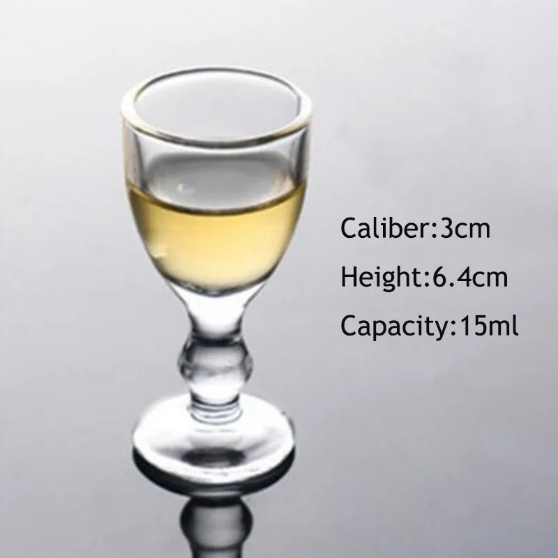 as picture Стакана Ликера пуля Форма Transpaernt Стекло чашки выстрел чашки Moutai толстая подошва напиток Пивной инструмент много видов для избранных - Цвет: as picture