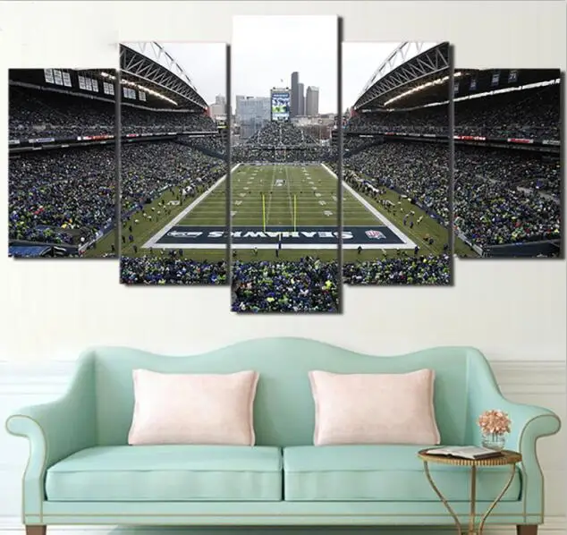 Diamond YN584 Вышивка распродажа 5D алмазные картины 5 шт. холст Seattle Seahawks по номеру Комплект Полный квадратный дрель ручной работы Настенный декор - Цвет: Diamond YN584