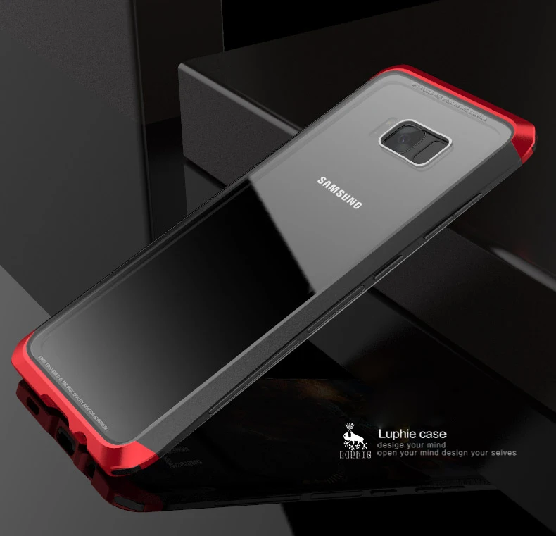 Для Samsung Galaxy S8/S8 плюс Чехол двойной дракон Пластик рамка + прозрачная пленка из