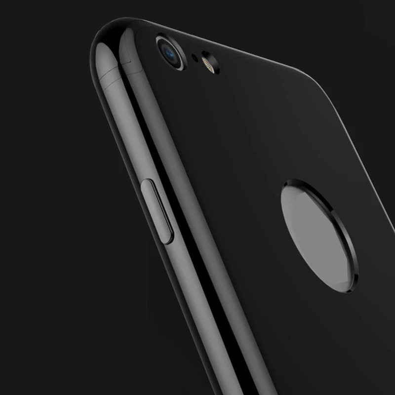 Чехол для iPhone 7 Plus чехол накладка черный мобильный телефон Силиконовый ТПУ