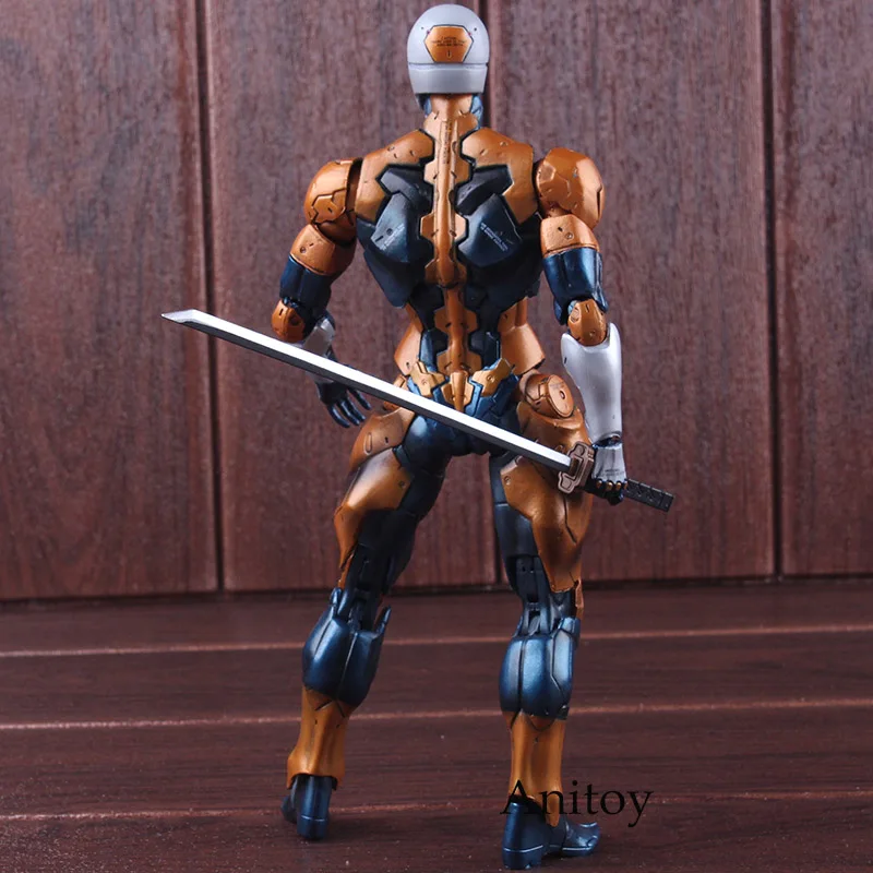 Play Arts Kai Metal gear твердый киборг ниндзя Серая лиса ПВХ тактический шпионаж фигурка Коллекционная модель игрушки 26 см