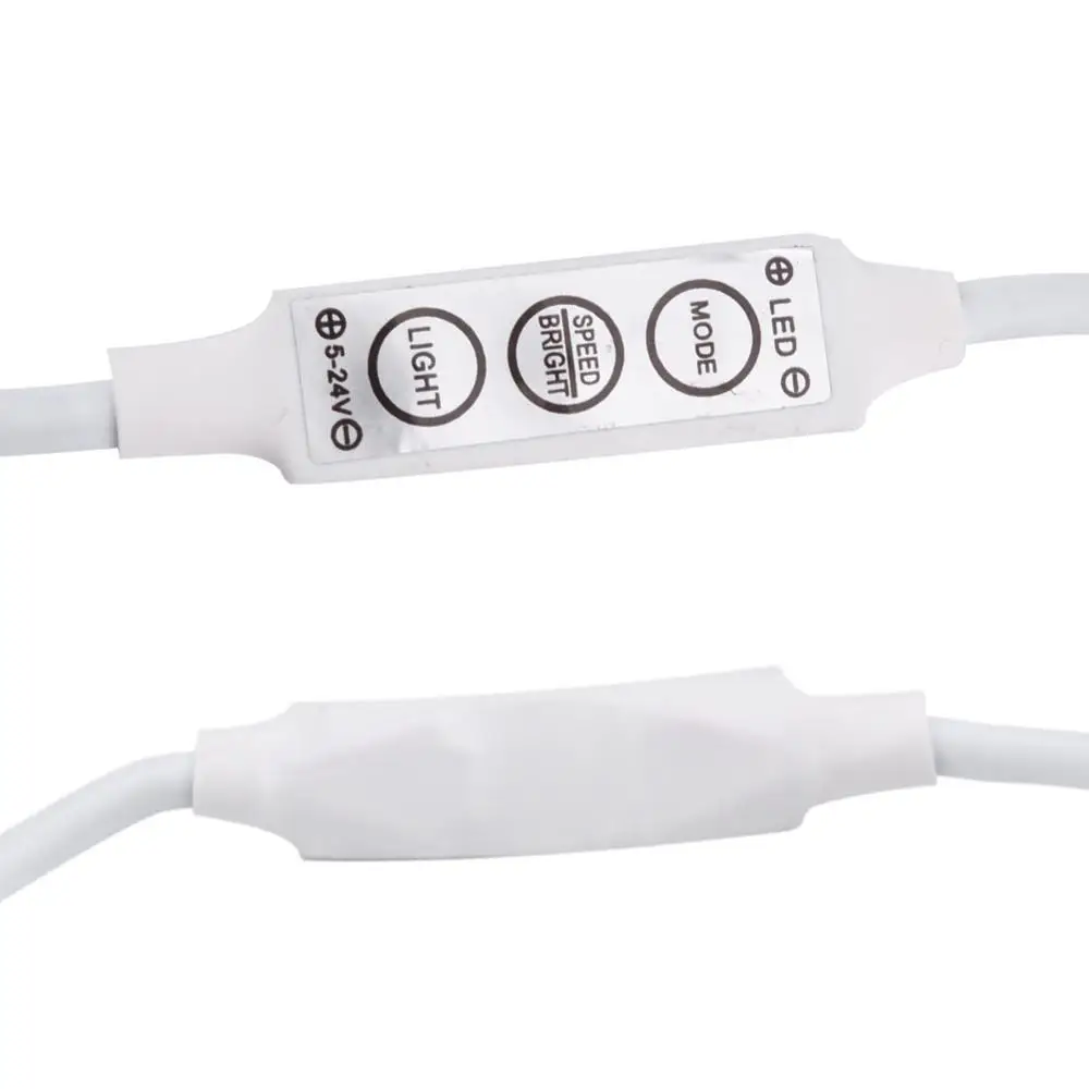 Контроллер светодиодной ленты мини 3 ключа LED RGB контроллер одноцветная