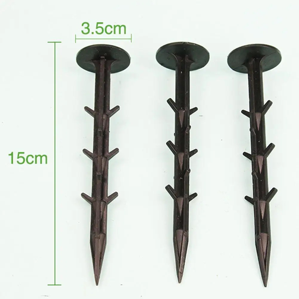 Садовый профессиональный пластиковый гвоздь для наземной ткани Солнцезащитная