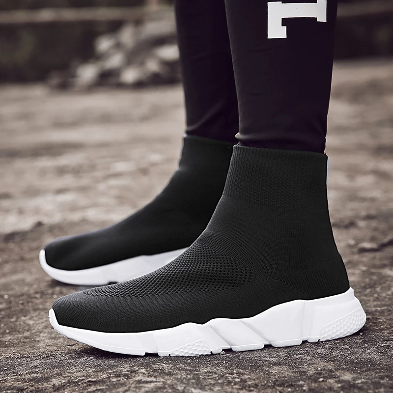 LUONTNOR высокие мужские беговые кроссовки Лидер продаж спортивные Hightop удобная