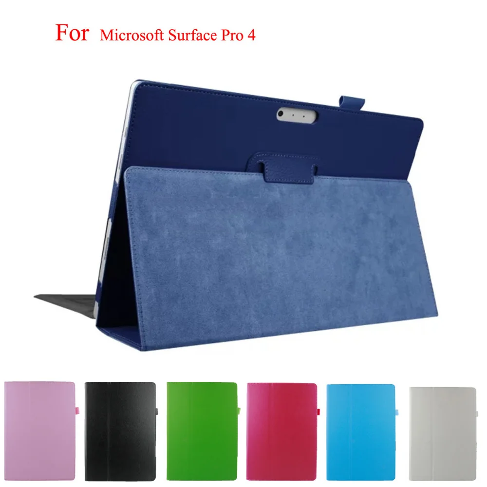 Чехол-подставка для Microsoft Surface Pro 3 4 чехол 12 дюйма защитный из искусственной кожи