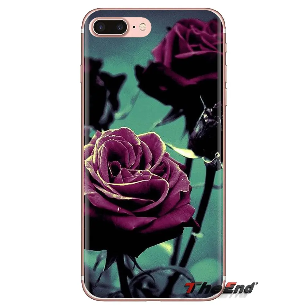 Жизнь и красота фиолетовый цветок розы краска для Samsung Galaxy S3 S4 S5 Mini S6 S7 Edge S8 S9 S10 Plus