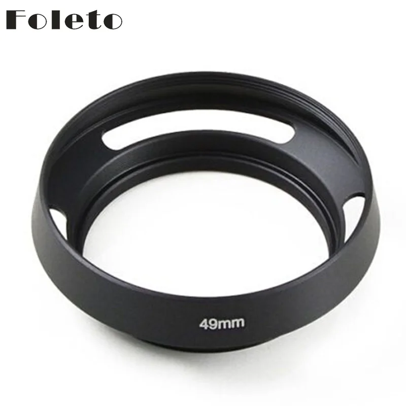 

Черная металлическая изогнутая бленда для объектива 49 52 55 58 62 67 72 77 мм для крепления камеры Leica M Canon Nikon Sony Nex Pentax Olympus dslr
