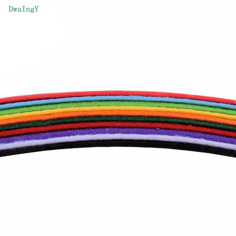 DwaIngY 10 шт./лот 2 мм толщина нетканый Войлок полиэфирная ткань для DIY украшения дома набор для шитья кукол ткань ремесла 30x30 см