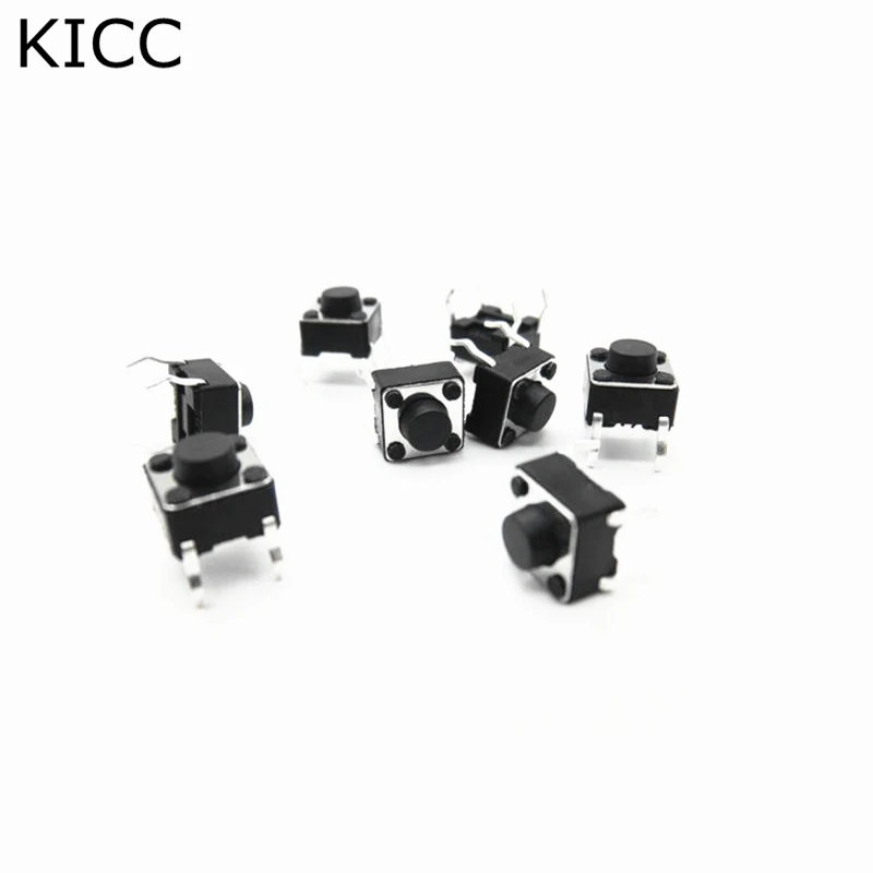 

100Pcs Touch micro switch button 4.5*4.5*3.8 4.5X4.5X3.8 MM DIP4