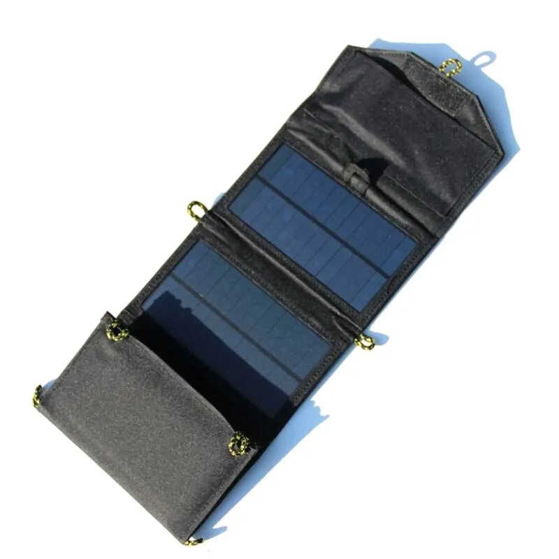 BUHESHUI 7 Вт 5 В Внешнее зарядное устройство с солнечной панелью для/iphone/мобильный