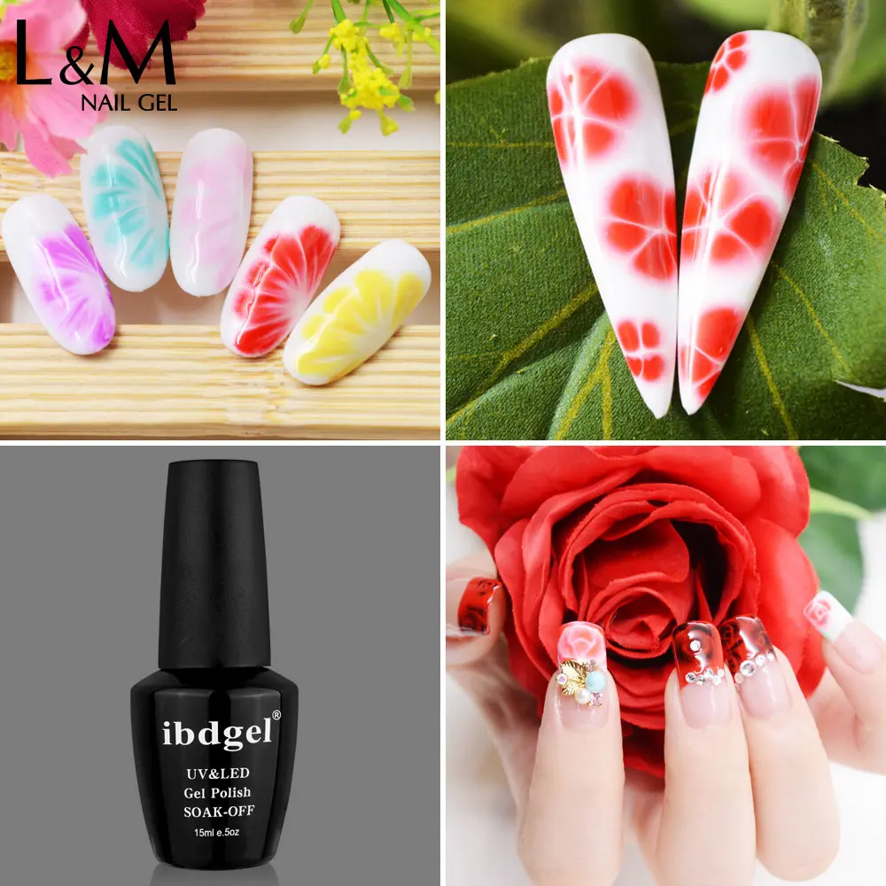 Гель лак для ногтей ibdgel 4 шт./лот лидер продаж Цветной сделай сам с цветами|color nail