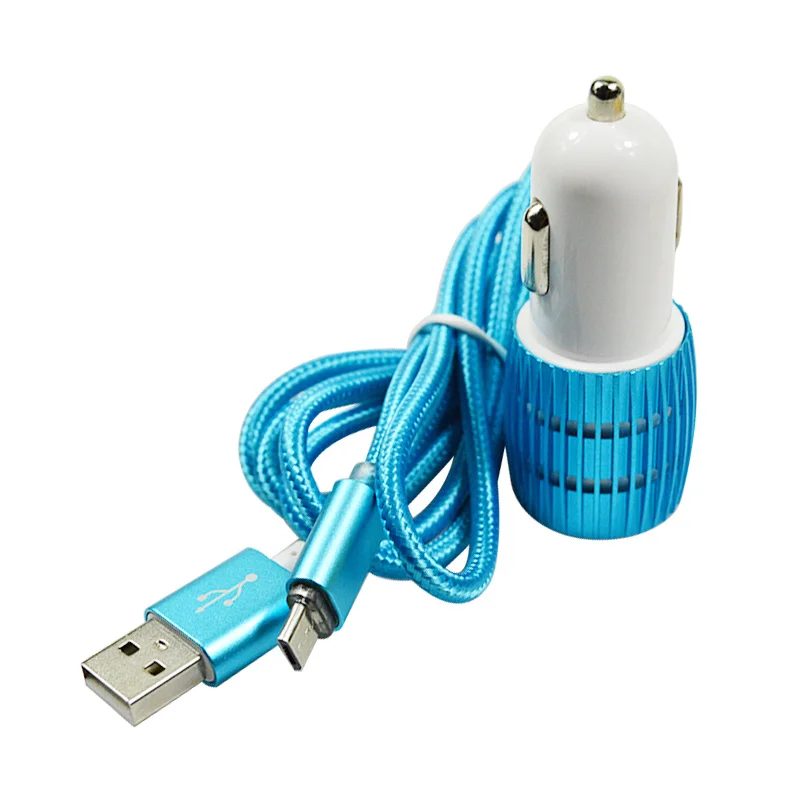 Effelon 2 USB Порты и разъёмы автомобиля Зарядное устройство 2.4a + Алюминий адаптер Micro