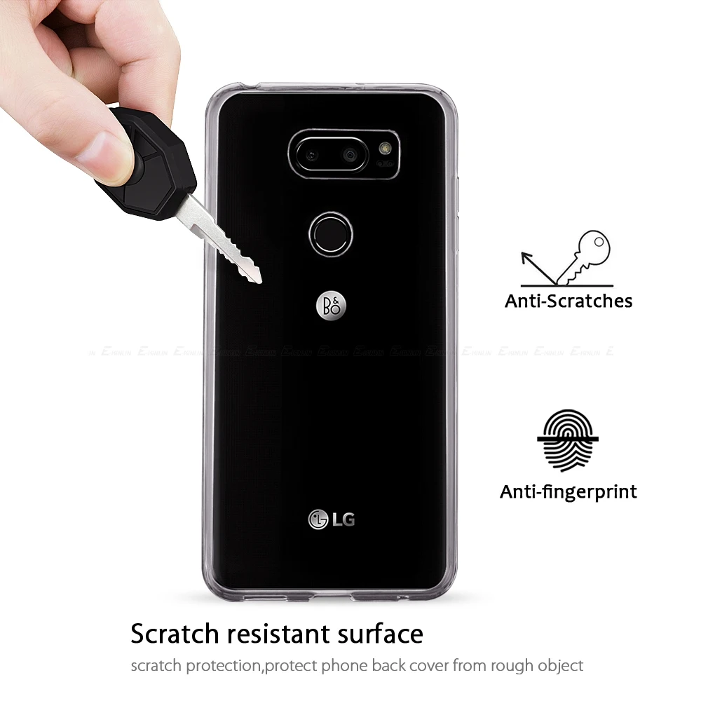 Ультратонкий Прозрачный мягкий чехол из ТПУ для LG G8X G8S G7 G6 G5 V60 V50 V50S V40 V35 V30 V30S Plus ThinQ