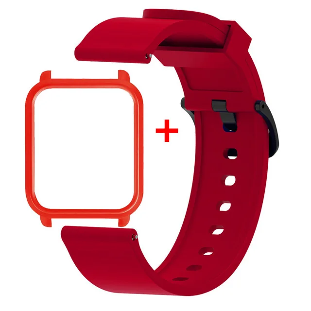 Ремешок для часов 20 мм из мягкого силикона Xiaomi Huami Amazfit Bip защитный чехол