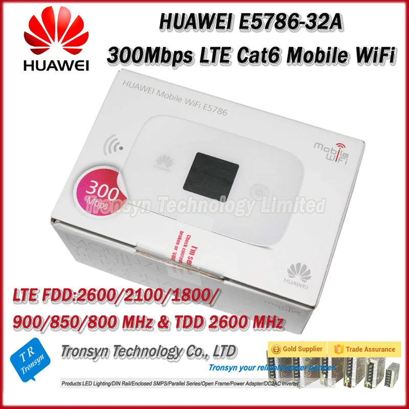 

Hot Sale Original Unlock HUAWEI E5786 300Mbps 4G Wireless Router With Sim Card Slot And 4G LTE CAT6 Mobile WiFi Router