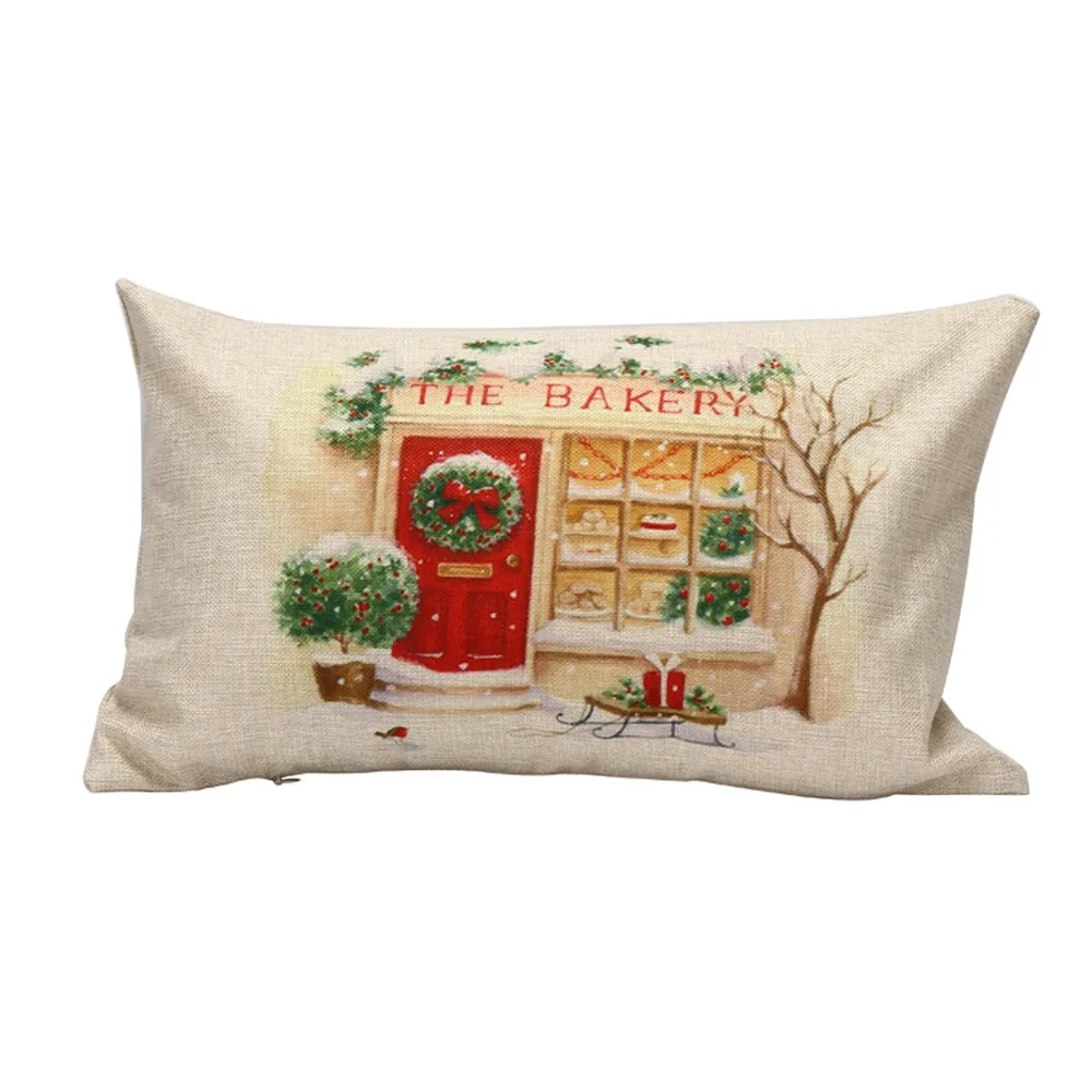 Рождественская Подушка на молнии чехол постельное белье геометрический покрытие 30*50 Рождественская Подушка Чехол талии пледы, декоративная наволочка на fronhas - Цвет: 7