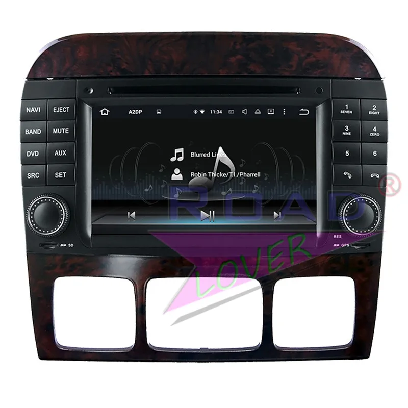 Roadlover Android 9 0 Автомобильный мультимедийный DVD плеер для Benz S W220 (1998 2005) Стерео GPS