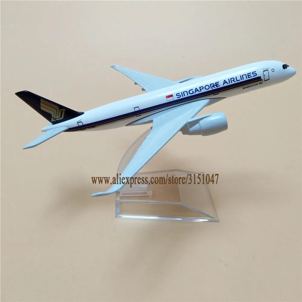 Модель самолета A350 из металлического сплава 16 см|Статуэтки и миниатюры| |