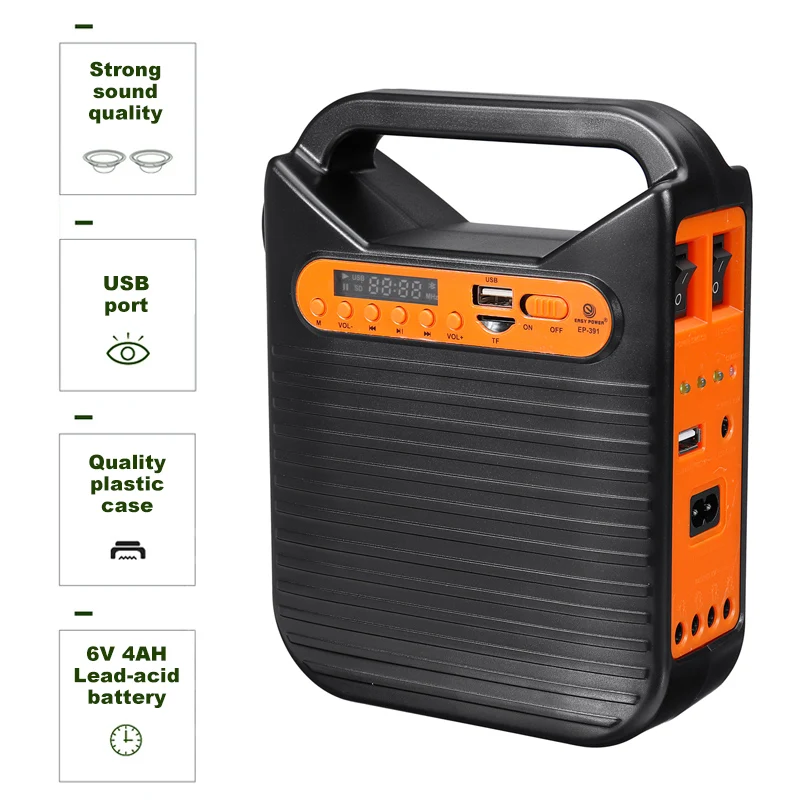 Bluetooth панель солнечной энергии комплект генератора USB система домашнего