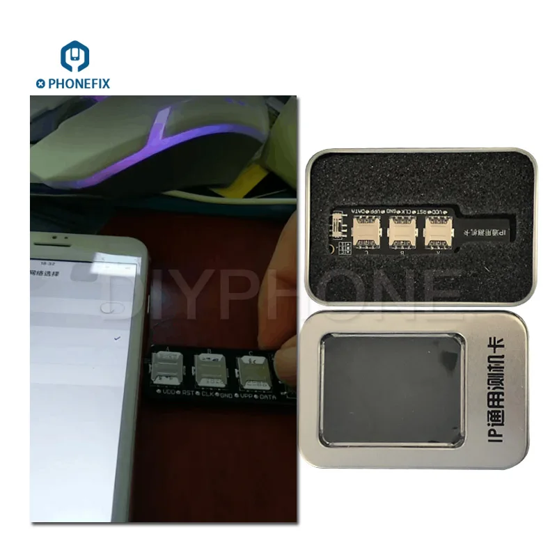 IP Универсальный Тестер телефонного сигнала PHONEFIX 3 в 1 слот для карт адаптер