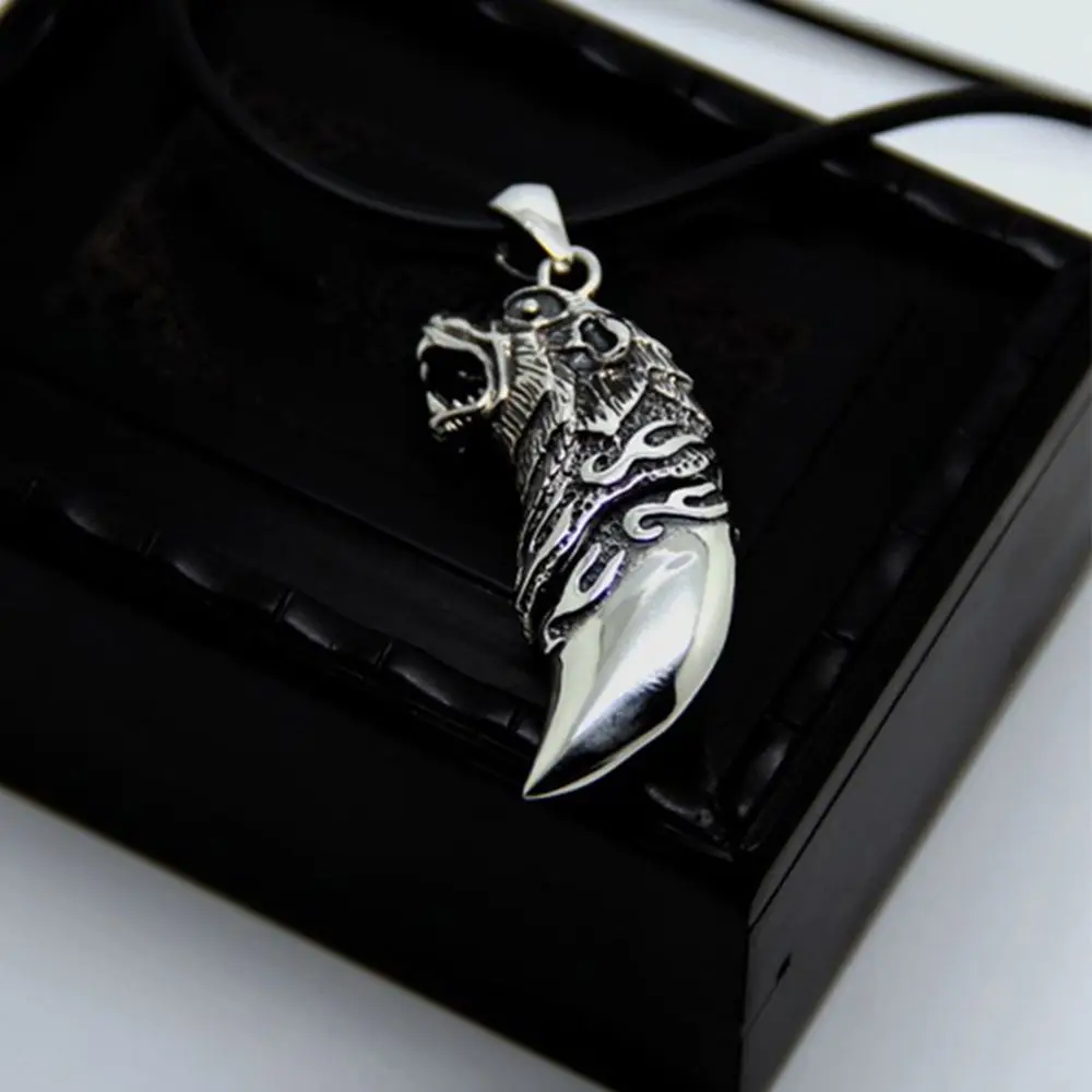 Мужские кулоны в форме волка из нержавеющей стали стиле панк 1 шт.|necklace jewelry|fashion