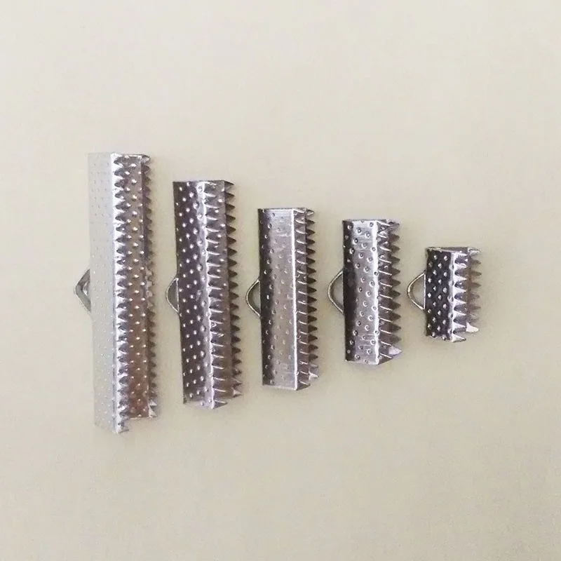 Обжимные концевые бусины 16 мм плоские застежки для кожаного шнура