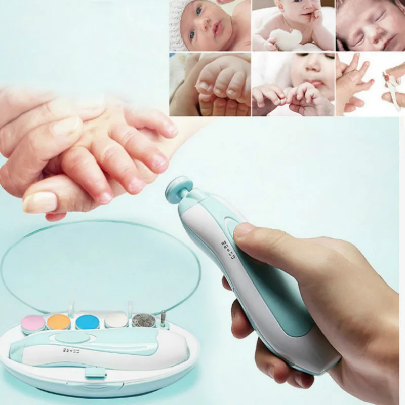 

Baby Nail File Clippers, Electric Nail File Trimmer for Newborn Toddler Toes and Fingernails Care Trim And Polish