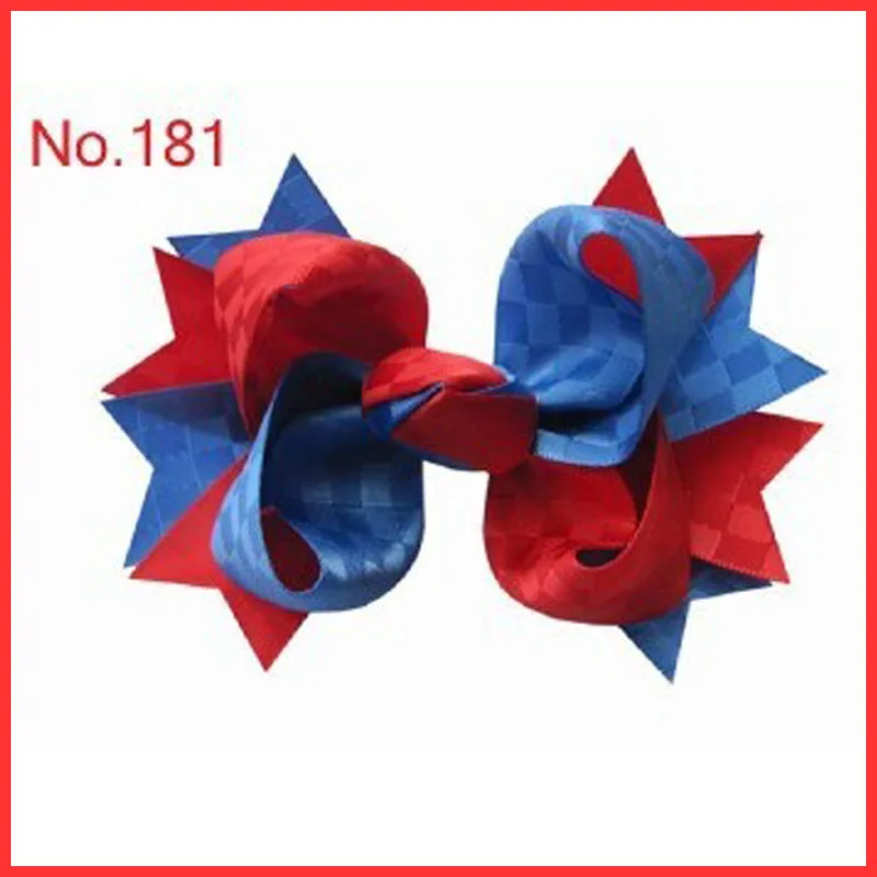 

18pcs/lot 4.5'' inch Cheap Ribbon Boutique Hair Bows For Children Hair Accessories Hairbows with Clip Free Shipping