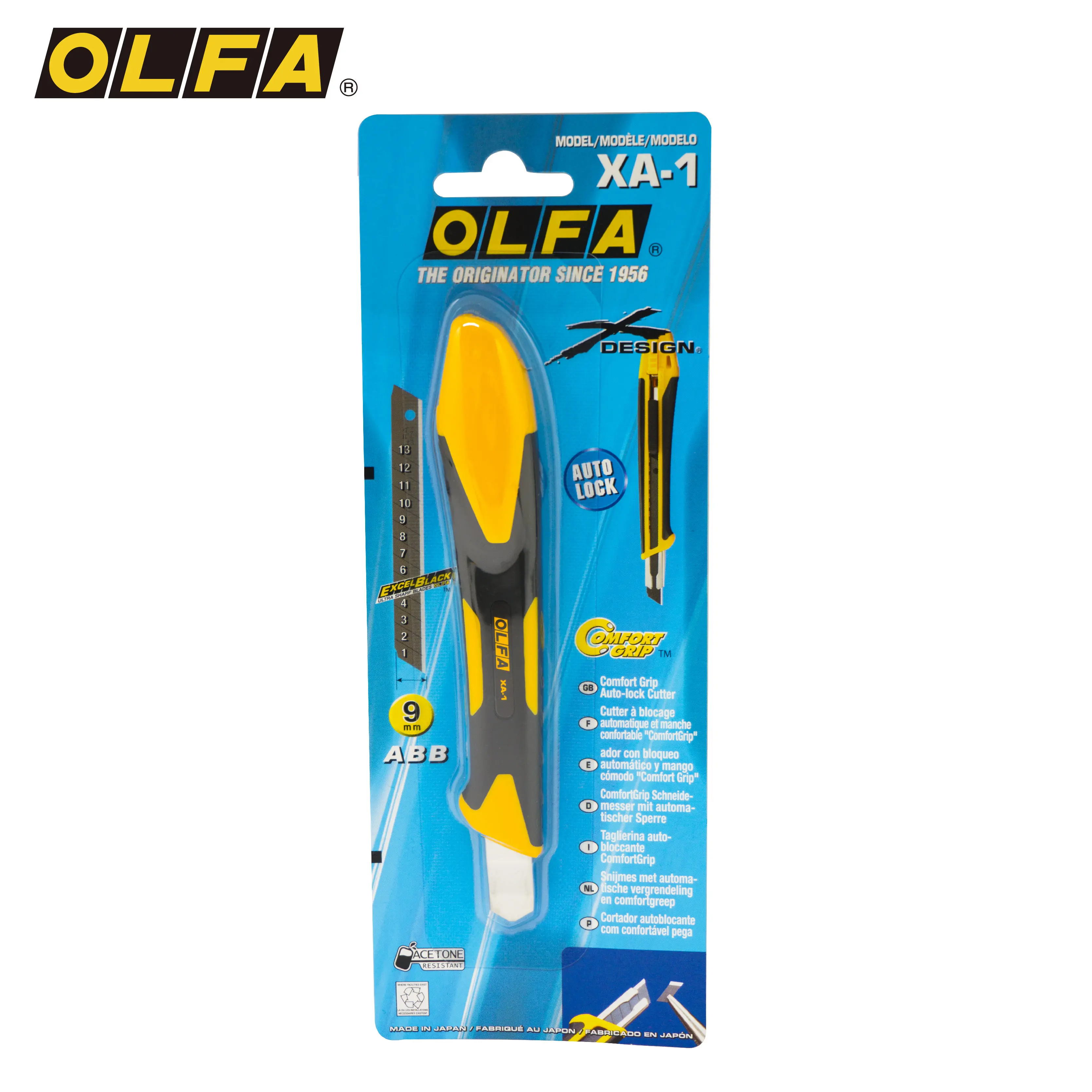 Оригинальный импортный инструмент OLFA маленький режущий нож 9 мм удобный