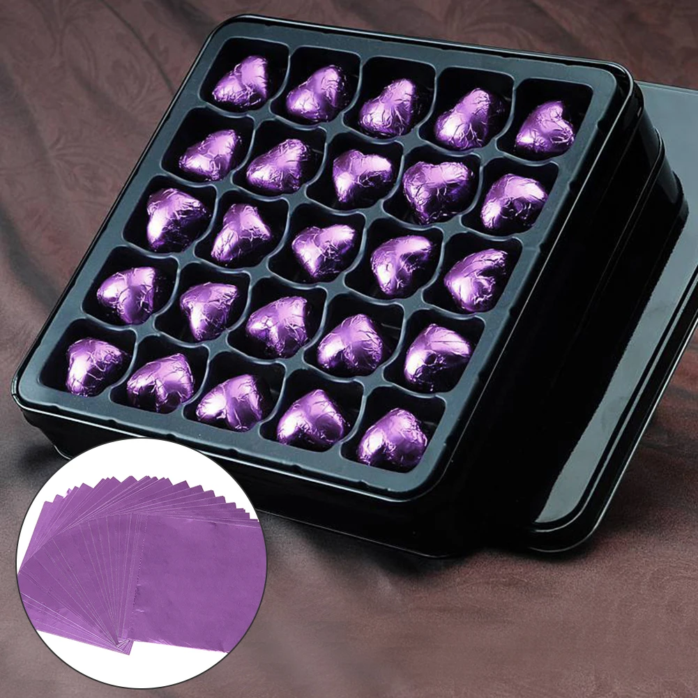 100 шт. посылка Фольга для конфет бумага шоколада|paper chocolate|paper aluminiumpaper baking |