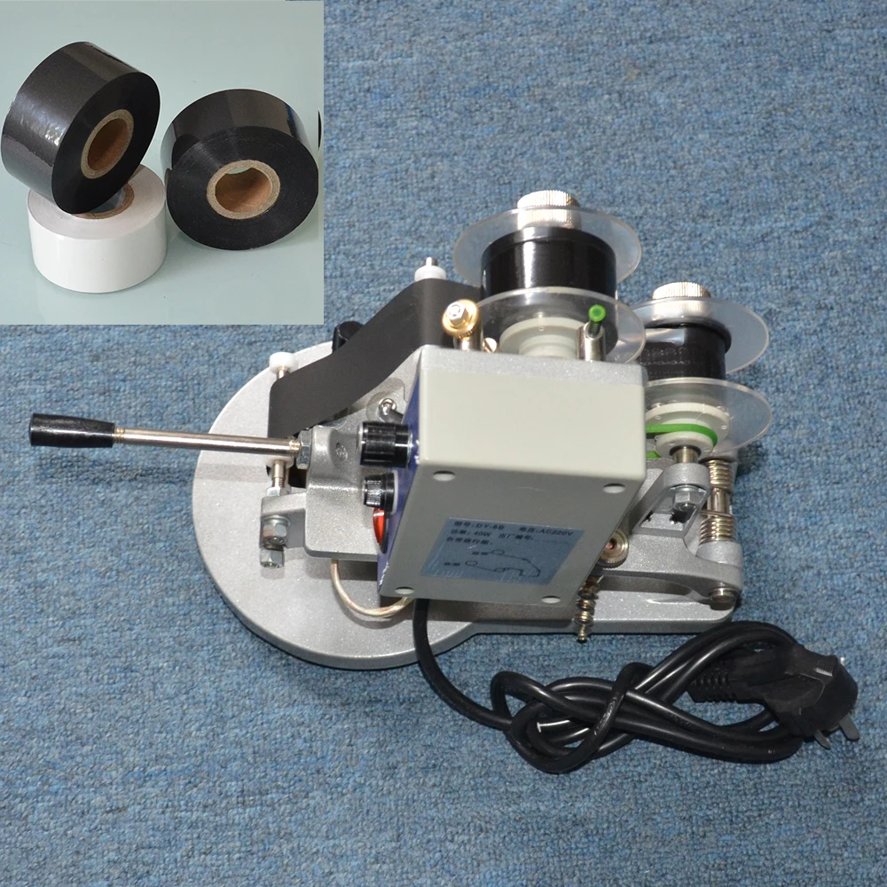 

Manual type date print coder for plastic packaging bags