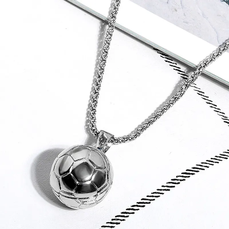 Everoyal Новое поступление мужской футбольный золотой кулон ожерелье для мужчин