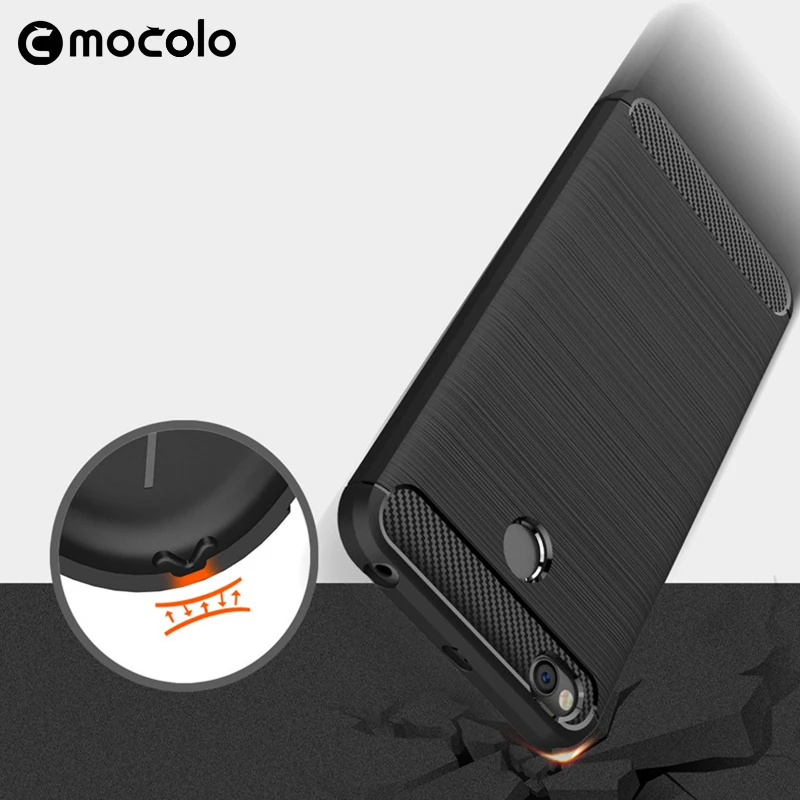 Case For Xiaomi Redmi 4X Brushed Armor Shockproof Soft Silicone TPU Anti-knock for Protective Cover 5.0&quot | Мобильные телефоны и