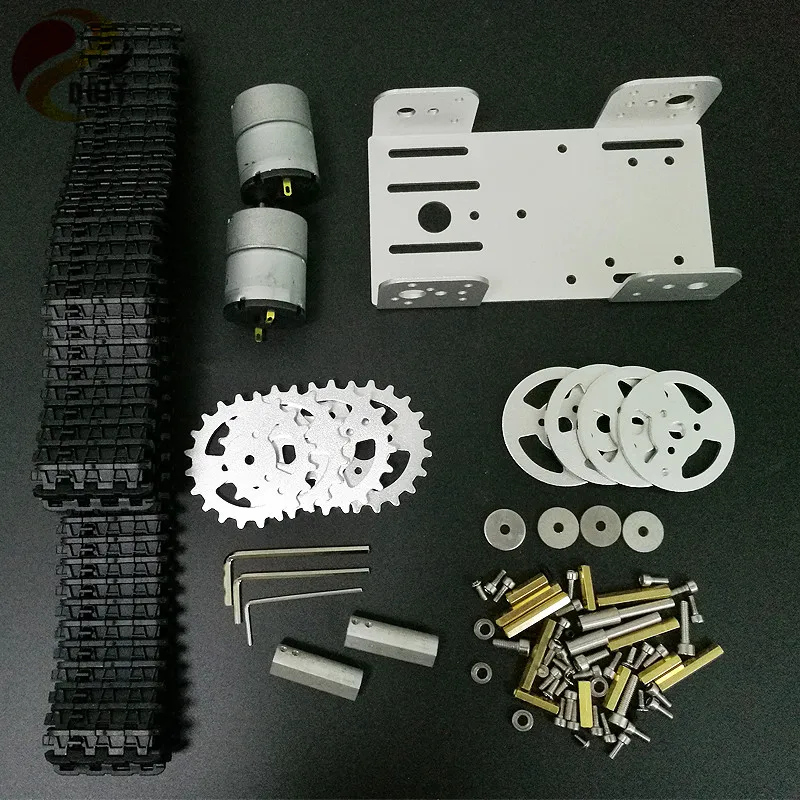 Новинка Мини T101 умный робот танк шасси гусеничный автомобиль платформа с мотором