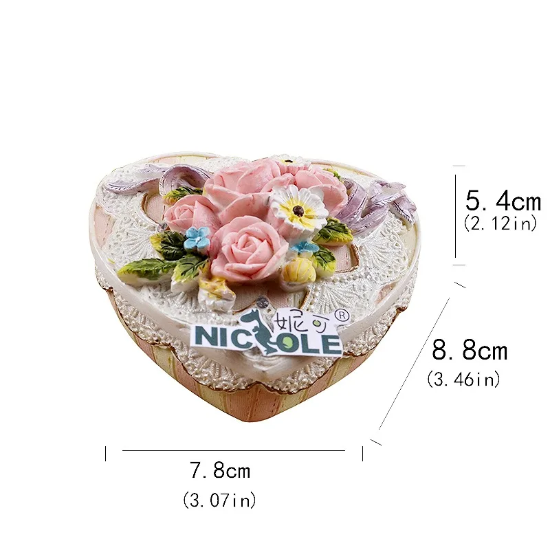 Nicole 3D коробка с сердцем Мыло Форма конфеты шоколадная форма DIY ручной работы