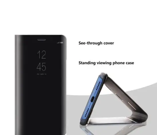 Зеркальный чехол для huawei nova 2i чехол-книжка с подставкой прозрачный вид maimang6 honor 9i