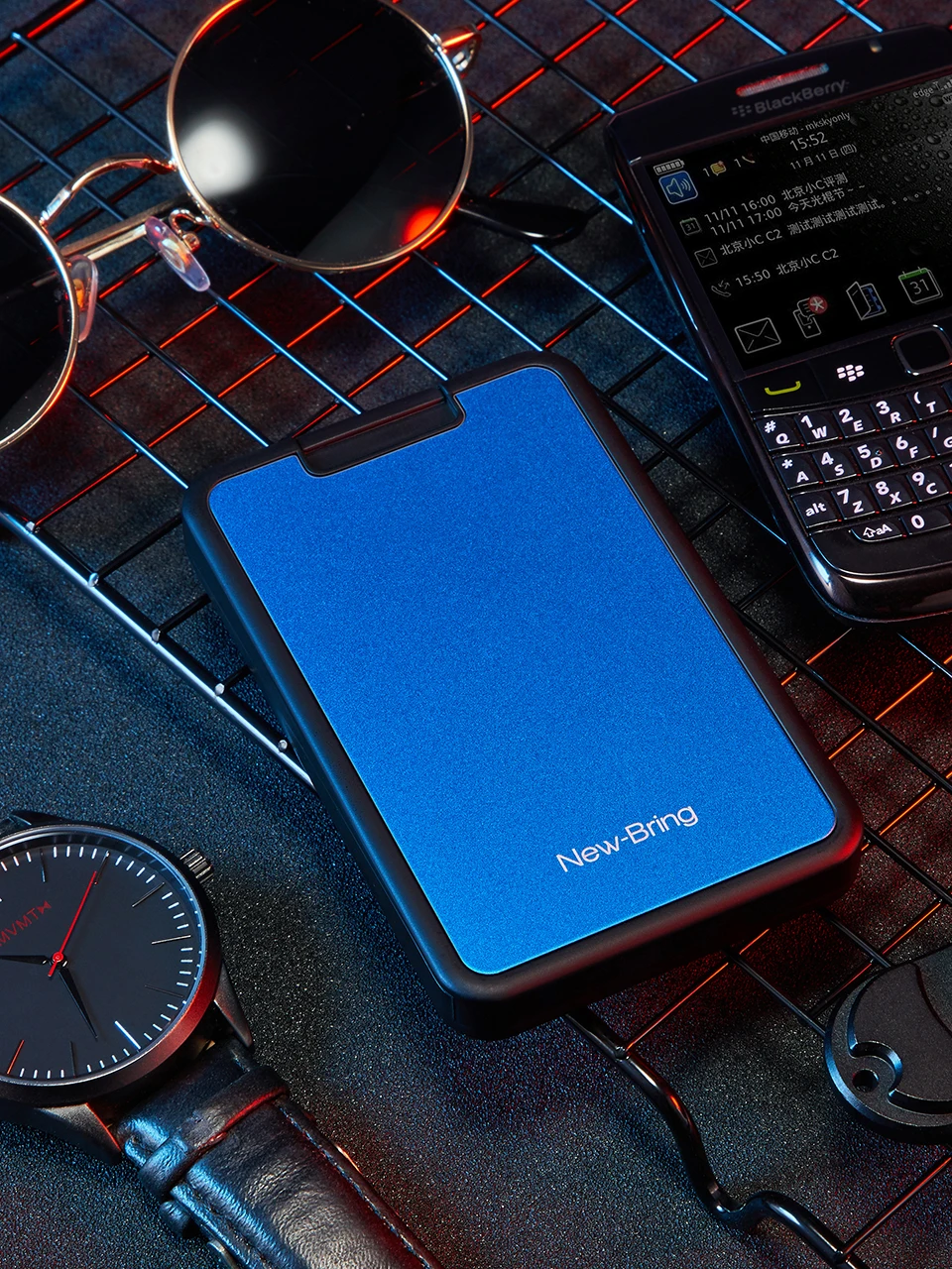 NewBring держатель для карт слайд кошелек RFID Блокировка металлический для мужчин женщин мужской женский чехол для карт кошелек