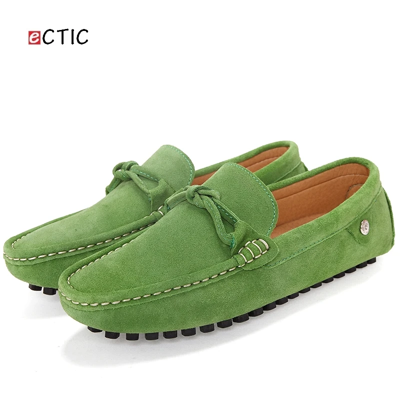 Классические мокасины Ectic Green для мужчин всесезонные повседневные лоферы на