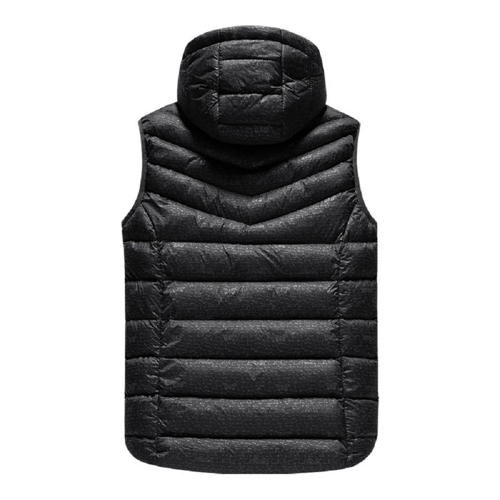 

Winter Sleeveless Jacket Electric Heated Vest Adjustable USB Sports Waistcoat Down Hooded Vest Work