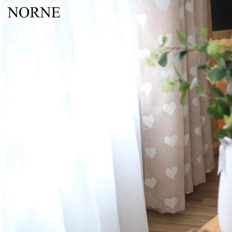 Простая жаккардовая занавеска NORNE Love с узором для гостиной занавески на окна